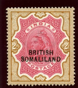 Somaliland 1903 QV 2r carmine & yellow-brown MLH. SG 22. Sc 17.