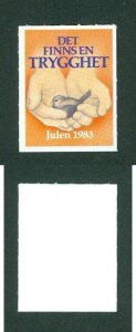 Sweden.1983  Poster Stamp. Mnh.Salvation Army.Bird in Hand.There Is A Security