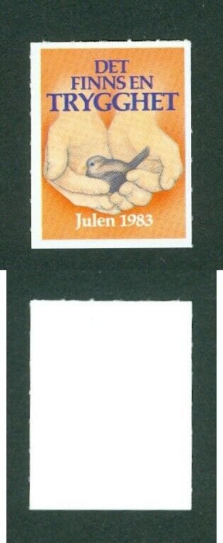 Sweden.1983  Poster Stamp. Mnh.Salvation Army.Bird in Hand.There Is A Security