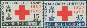 New Hebrides 1963 SG96-97 Red Cross set MNH