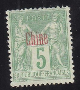 France: Office in China: Sc #2a, MH (34685)