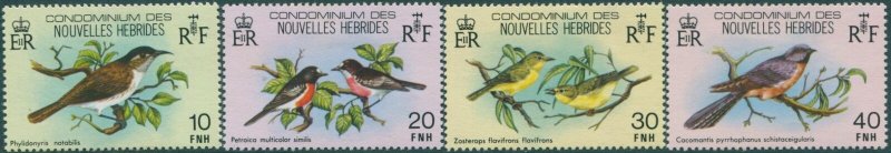 New Hebrides French 1980 SGF296-F299 Birds set MNH