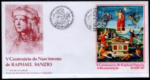 Brazil 1861 Painting U/A FDC