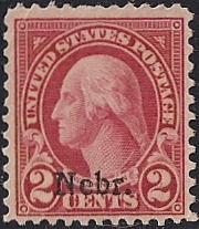 671 2 cent Washington, Nebr. Carmine Stamp mint OG NH VF