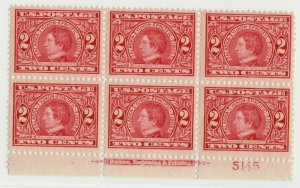 #370 Plate Block VF OG NH Some Natural Offset on Reverse CV. $320 (JH 4/8/2020) 