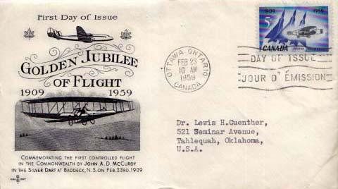 Canada, First Day Cover, Aviation