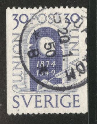 SWEDEN Scott 413 Used 1949 UPU stamp