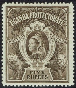 UGANDA 1898 QV ELEPHANTS 5R