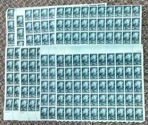 1080  Pure Food & Drug Act  Lot of 8 sheets MNH 3 c Sheet of 50   1956