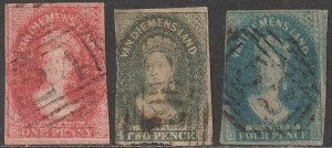 EDSROOM-14669 Australia Tasmania 11-13 Used 1857-69 Queen Victoria $157.50