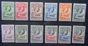 Bechuanaland 1955 - 1958 set to 10s MM