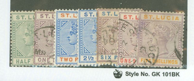St. Lucia #27a/38 Used