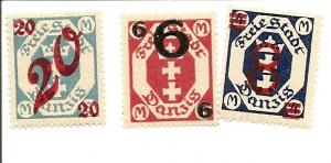 Danzig 96-98 MNH