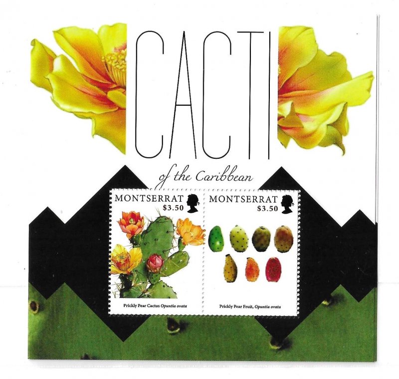 Montserrat 2012 Cacti of the Caribbean plants S/S MNH C6