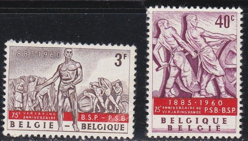 Belgium # 543-544, Steel Workers, H