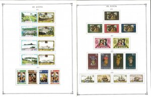 St.Lucia 1946-1999 Mint (6 used) Hinged on Scott International Pages