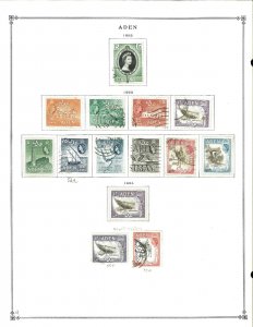 Aden 1937-1963 M & U in Mounts on Scott International Pages.