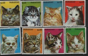 PARAGUAY  1635a-h  MNH  SET  CATS