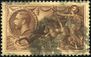 Great Britain #222 Britannia Rule the Waves 2sh6p Postage Commonwealth 1934 Used