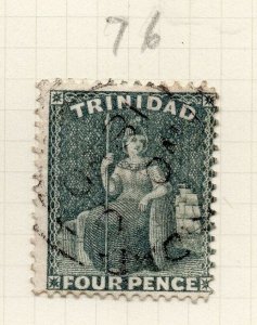 Trinidad 1860s Early Issue Fine Used 4d. 284513