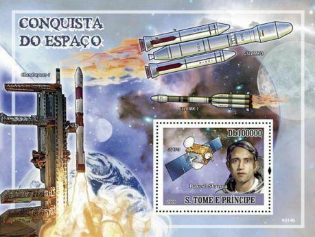 St Thomas - Space Conquests -  Stamp S/S - ST9314b