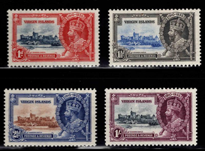 Virgin Islands  Scott 69-72 MH* Silver Jubilee set 1935