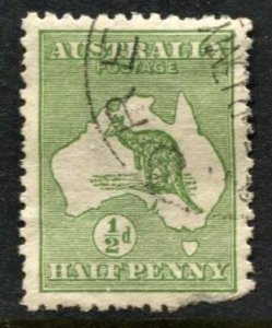 STAMP STATION PERTH Australia #1 Kangaroo Used Wmk.8 - CV$7.50