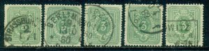 GERMANY SCOTT # 37, USED, 5 SOUND STAMPS, GREAT PRICE!