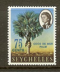 BIOT, Scott #9, 75c Seychelles Overprint, MNH