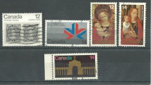 Can #753,757,767,773-74    used VF 1978 PD