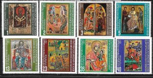 Bulgaria 1977 Bulgarian icons Sc 2411-2418 MNH A1719