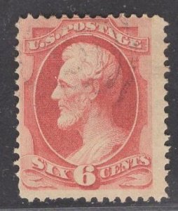 US Stamp #148 6c Carmine Lincoln USED SCV $22.50