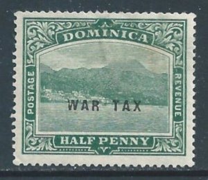 Dominica #MR2 MH 1/2p Roseau, Capital Ovptd.  War Tax