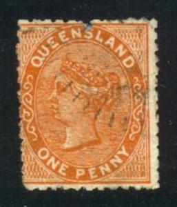 Australia-Queensland #57b Queen Victoria, used (29.00)