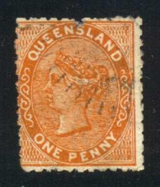 Australia-Queensland #57b Queen Victoria, used (29.00)