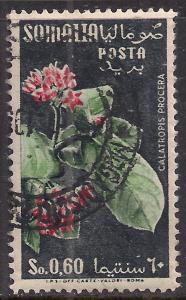 Somalia So.0.60  Flowers Calatropis Procera used stamp   ( E1084 )