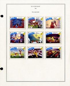 St. Vincent Disney Modern Mint Stamp Collection