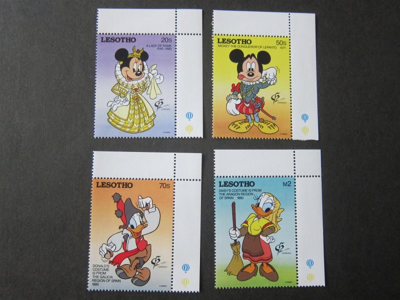 Lesotho 1992 Sc 897-900 Disney set MNH