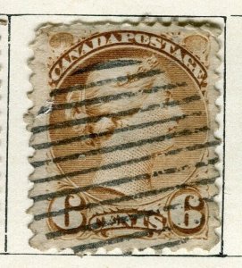 CANADA; 1870s early classic QV Small Head issue used 6c. value