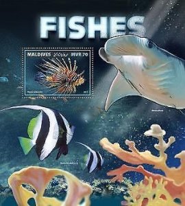 2017 Maldives Mnh. Fishes. Michel Code: 7232 / Bl.1111  |  Scott Code: 4013