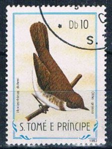 St Thomas & Prince 735 Used Bird ur 1983 (S1211)+