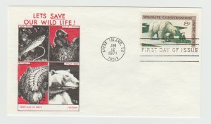 1429 FDC First Day Cover Polar Bear Wildlife Conservation Jackson Cachet