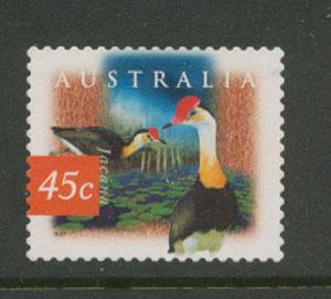 Australia SG 1687d perf 12½ x 13 Used self adhesive Birds Jacana