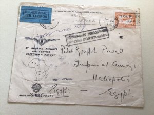 Shell Petroleum Motor Oil South Africa 1932  Egypt the Shell route  cover A6426