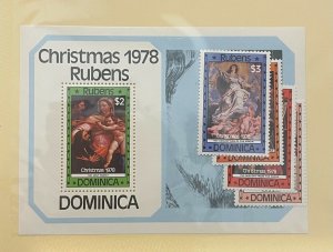 Stamps Dominica Scott #579-82, 583 nh