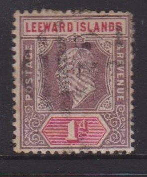 Leeward Islands Sc#21 Used Postmark  Cancel St Kitts