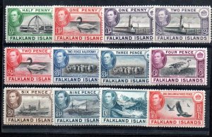 Falkland Islands 84-92 Mint hinged. Short set