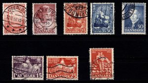 Denmark 1950-52 Commemoratives, Complete Sets [Used]