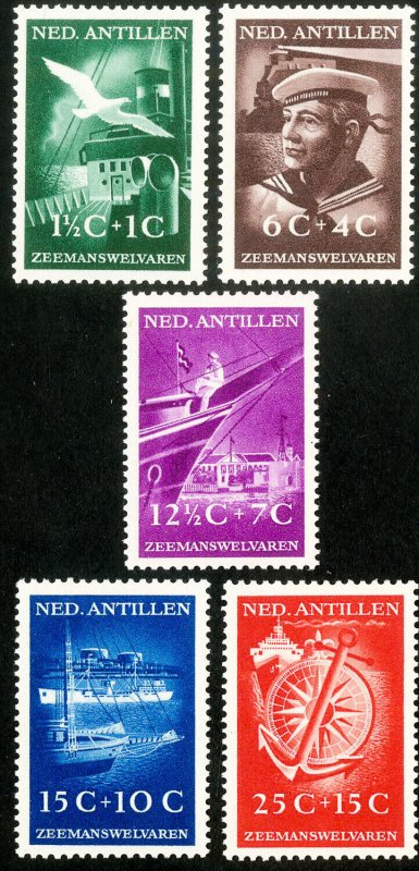 Netherlands Antilles Stamps # B15-19 MLH VF Scott Value $36.00