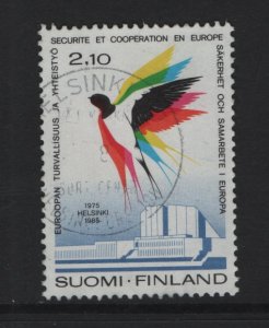 Finland   #709  used  1985  security conference